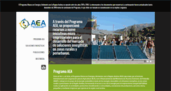 Desktop Screenshot of energiayambienteandina.net